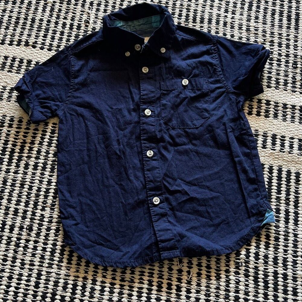 Stitch & stone Size 4t blue button front boys shirt
